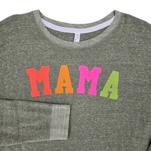 L.A.T Apparel 2XL MAMA Lightweight Heathered Elbow Patch Relaxed Sweatshirt